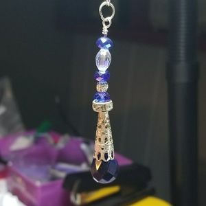 #0216 "Midnight Blue" Quartz Crystal Pendant